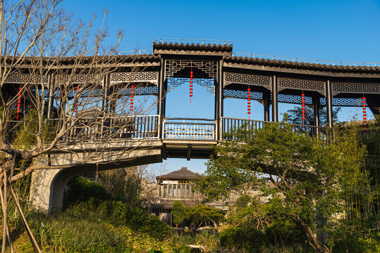 广州市文化馆廊坊建筑风景