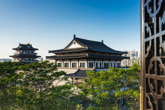 广州市文化馆地标建筑风景