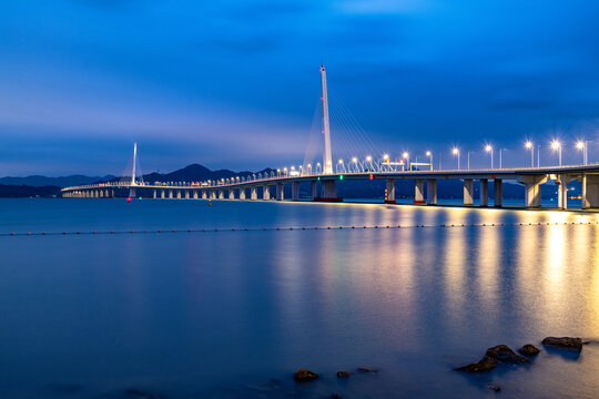 深圳湾大桥夜景