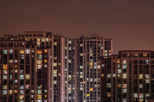 居民小区夜景