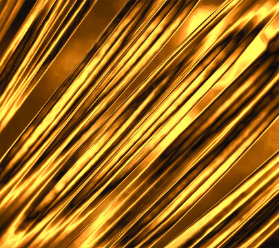 金箔金色线条黑金光线金属反光