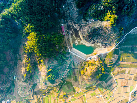 山区农村农田水库