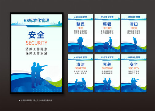 6S標(biāo)準(zhǔn)化管理制度展板