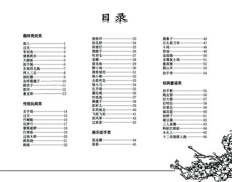 市展优秀作品民间游戏集锦目录