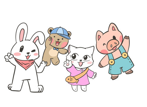 卡通小動物