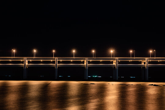 大连跨海大桥夜景