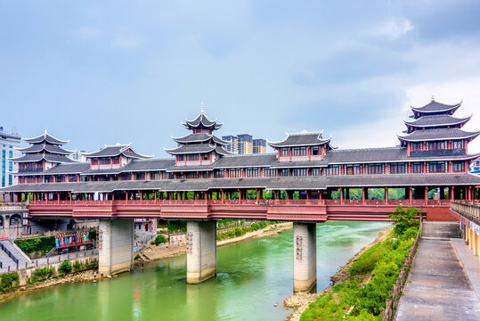 中国湖北恩施风雨桥