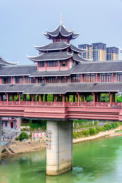 中国湖北恩施风雨桥