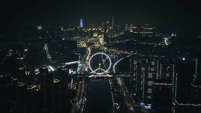 天津之眼元宵节夜景