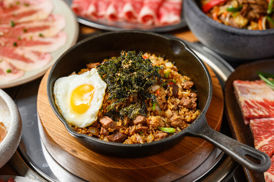 泡菜牛肉粒炒饭