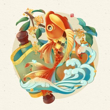 國潮插畫