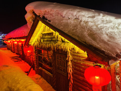 东北雪乡夜景