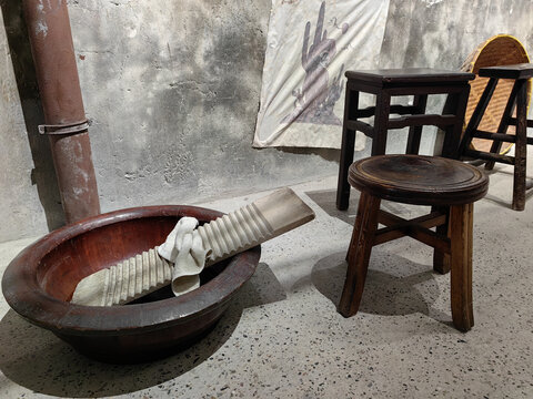 老上海搓衣板洗衣盆
