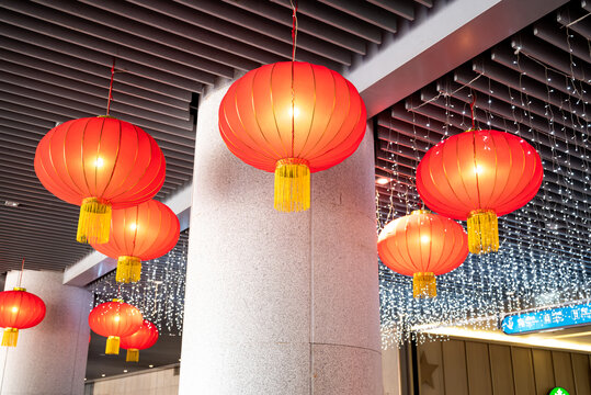 城市春节灯笼装饰