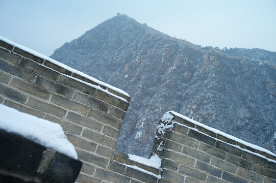 长城雪景