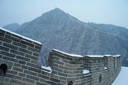 长城雪景