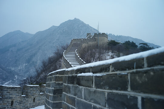 长城雪景