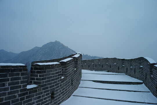 长城雪景