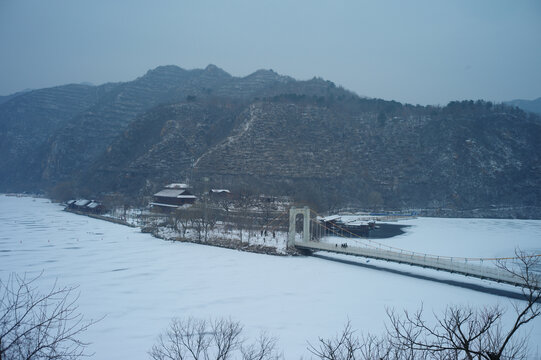 长城雪景