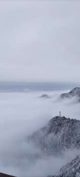 武功山雪景