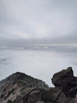 武功山雪景