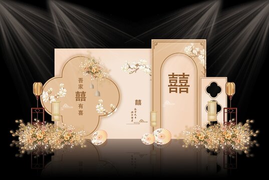 香檳色婚禮效果圖