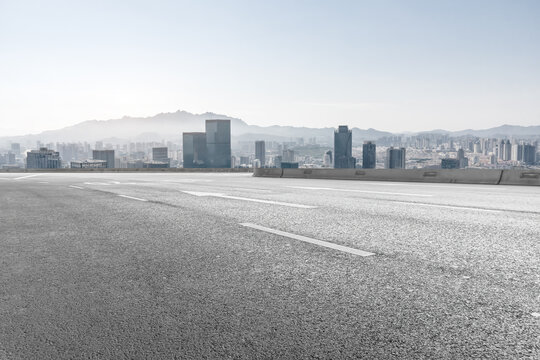 道路交通和城市风光