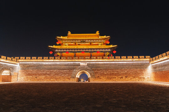 凉山西昌建昌古城夜景