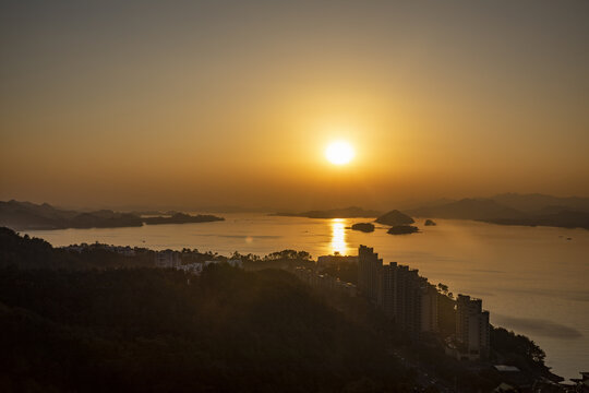 千岛湖夕阳