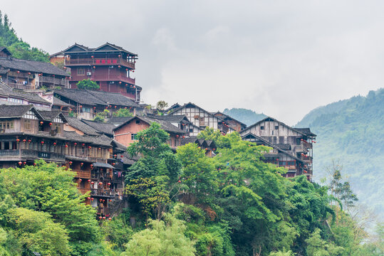 中国重庆酉阳龚滩古镇