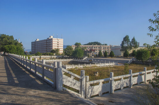 广场石栏杆建筑