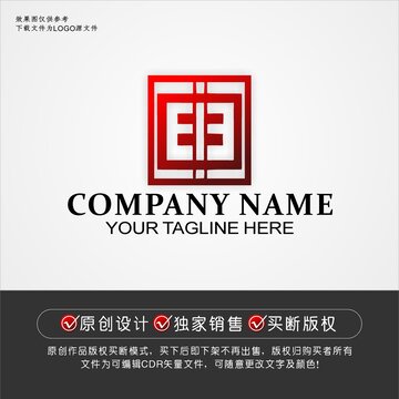 EJ标志EJ字母logo