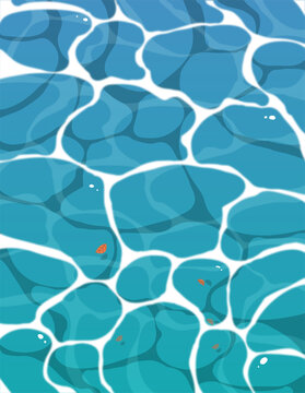 海邊水波紋矢量插畫