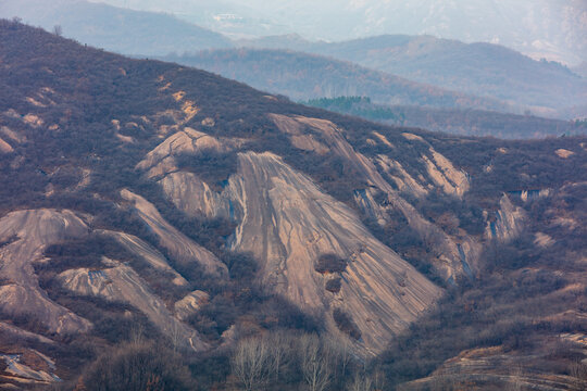 冬天的野山