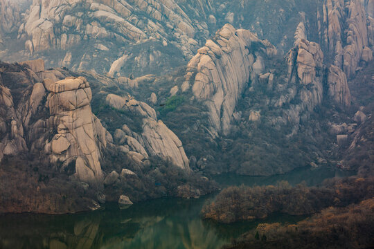 冬天的山石风景