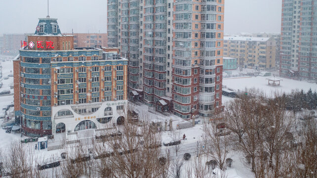 初春普降大雪