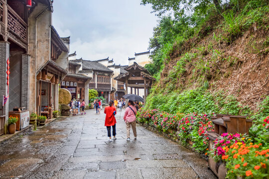 婺源篁岭村天街