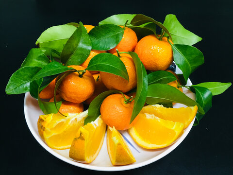 砂糖橘水果摆盘图