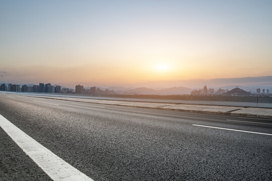 道路交通和城市风光