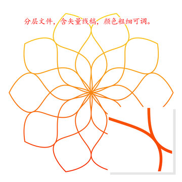 簡約花紋