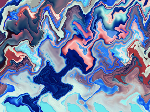 抽象流体艺术波纹