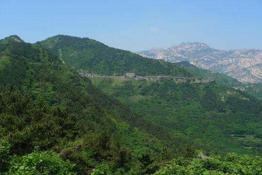 青岛崂山头春季风光