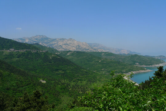 青岛崂山头青山村春季风光