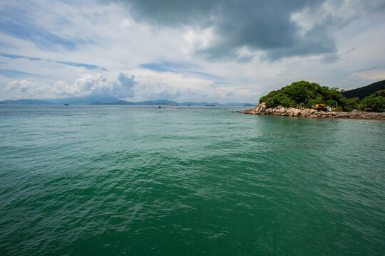 碧绿海水