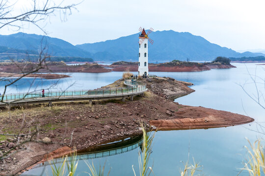 千岛湖灯塔特写