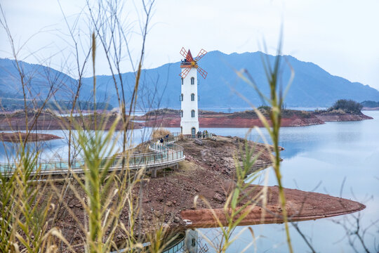 千岛湖灯塔特写