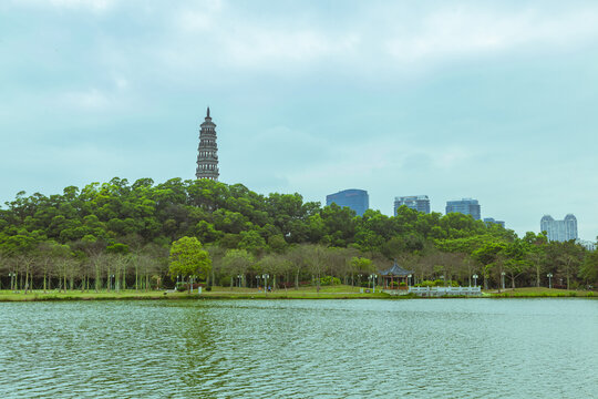 顺德顺峰山公园青云塔