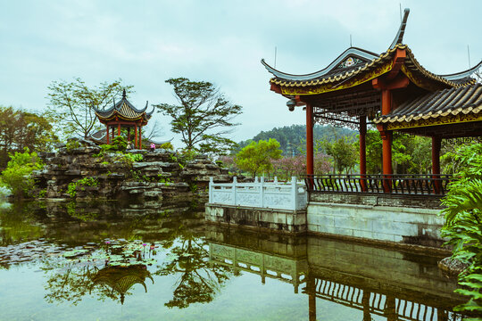 顺德顺峰山公园汀芷园沧浪亭