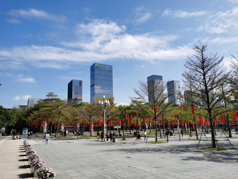 新年深圳中心书城广场