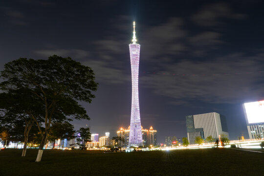 广州塔夜景